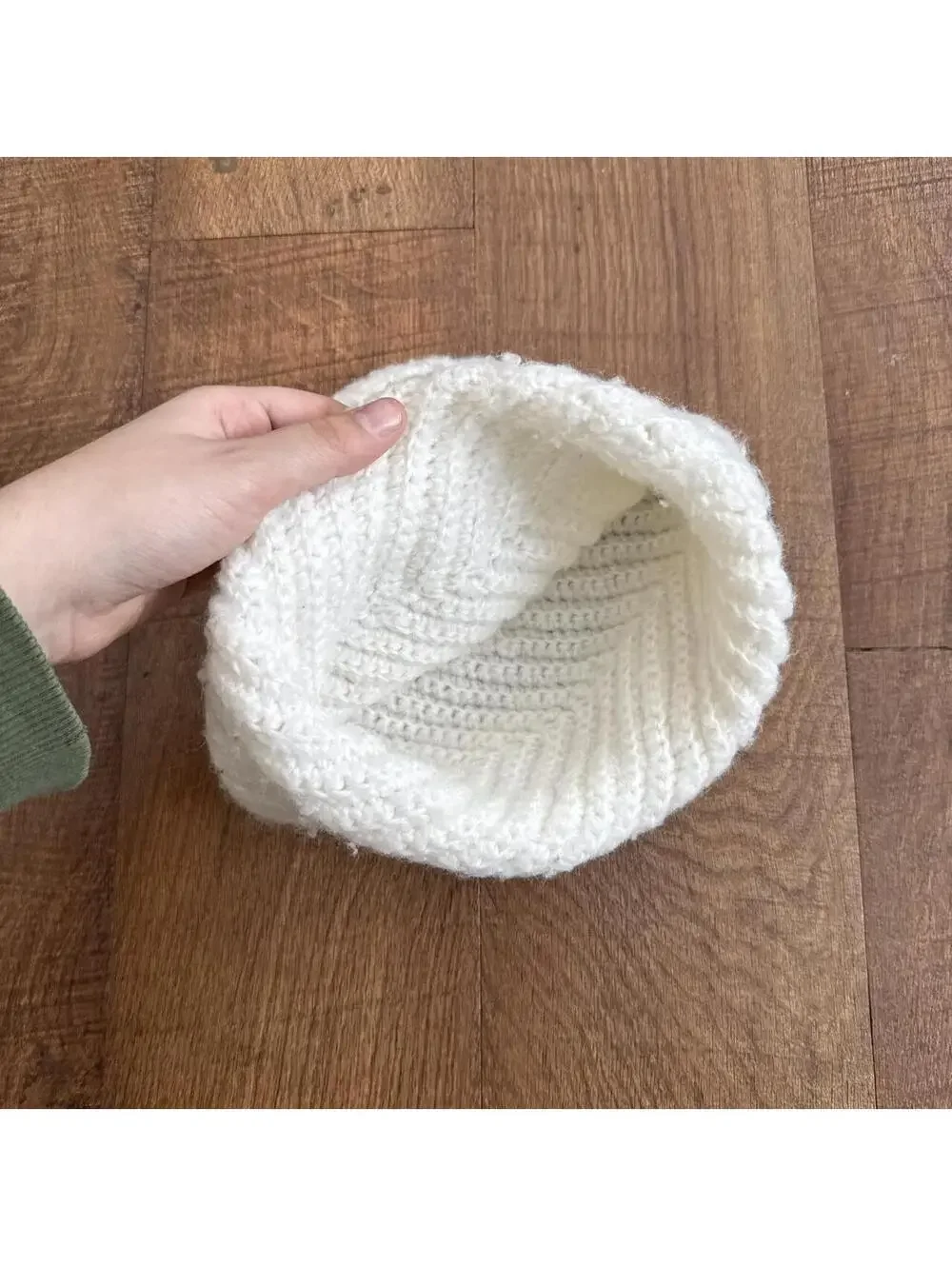 Vintage Crochet Beanie Floral Coquette Bogo Whimsy Winter
